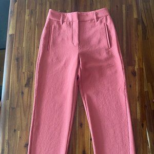 Wilfred tie-front pant -- Warm Sienna Red